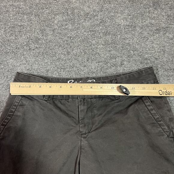 Eddie Bauer Pants Womens 0 Gray Legend Wash Boyfriend Flannel Lined Stretch - Picture 12 of 16